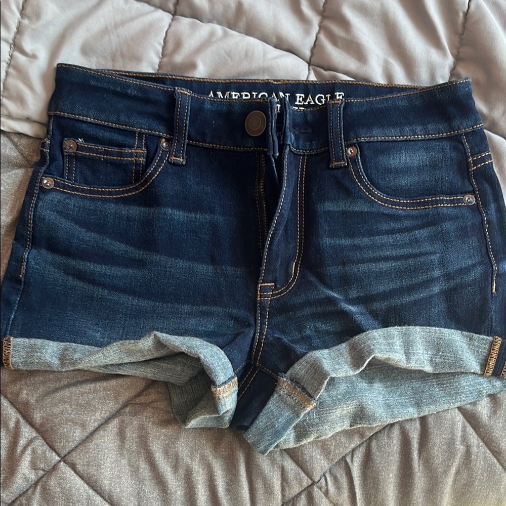 American Eagle Outfitters Women's Blue Denim Shorts